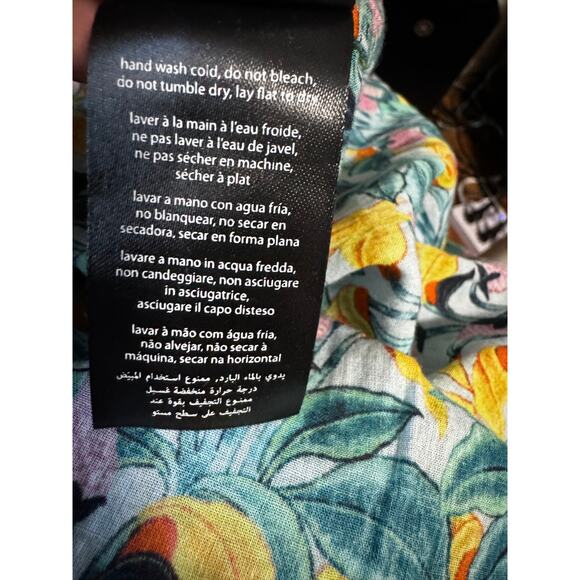 DVF X Onia Renee Cotton Beach Dress in Sea Green in Size Large - Picture 6 of 6